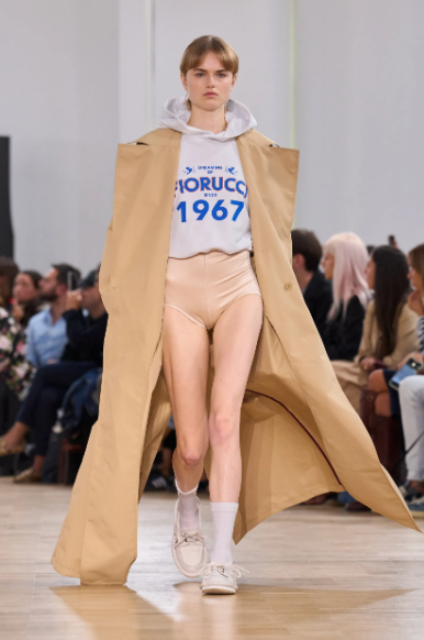 Fiorucci shows at Milan Fashion Week: denim, angels and the 1967 tank top.