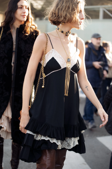 Nuisette dress, the romantic boho-style trend to wear in spring 2025.