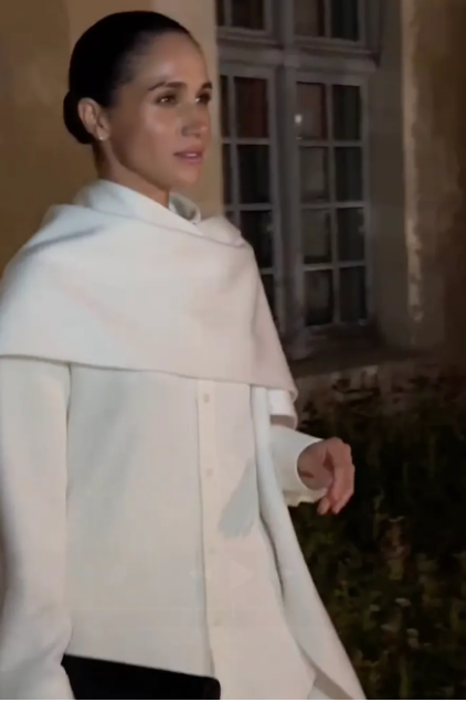 Meghan Markle made a surprise appearance at the first Balenciaga fashion show presented by Pierpaolo Piccioli.