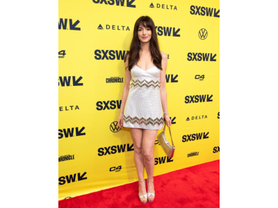 Anne Hathaway rocked her Coachella-style mini dress to promote 'The Idea of You' at SXSW