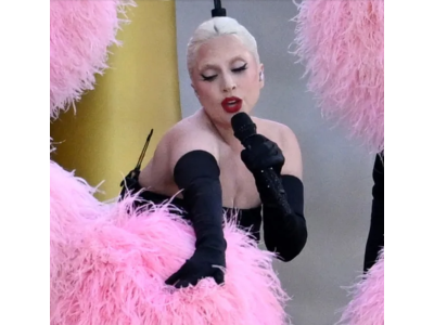 Lady Gaga pays tribute to Zizi Jeanmayeur at the opening ceremony of the 2024 Olympics.