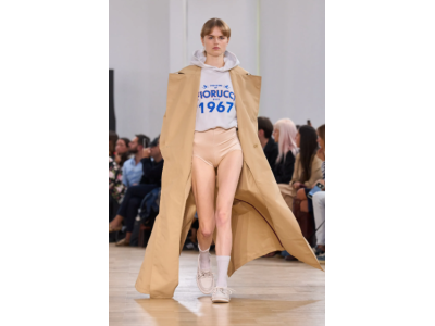 Fiorucci shows at Milan Fashion Week: denim, angels and the 1967 tank top.