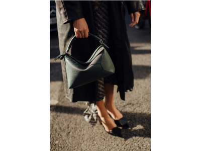 Loewe's voluminous Puzzle bag has acquired the status of a bag with an origami design.