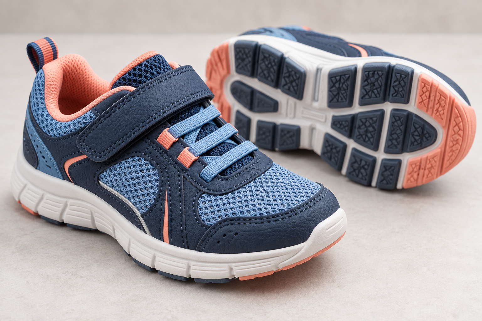 Materials and soles used in children’s sports shoes
